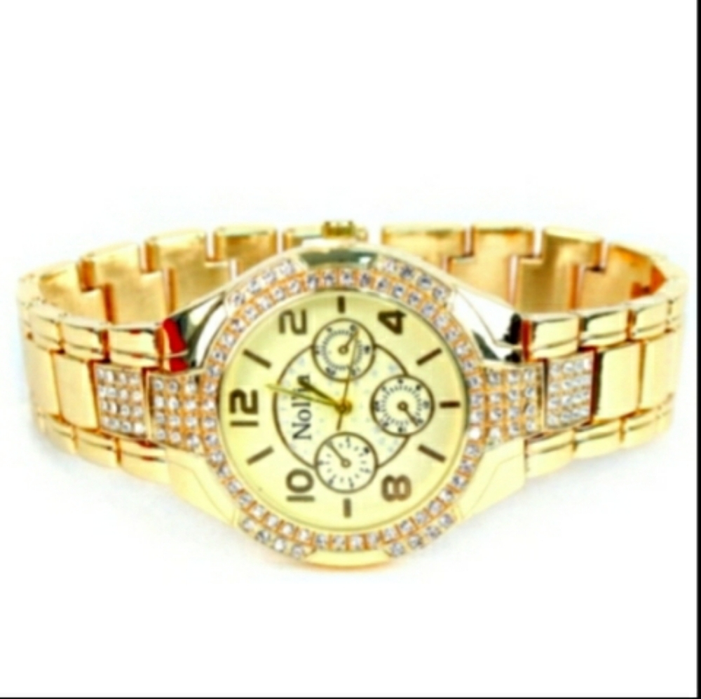Gold Tone Ladies Dressy Watch